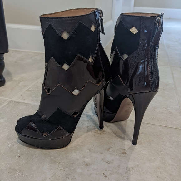 Missoni Chevron peeptoe boots 37.5 stunning! - Picture 6 of 16